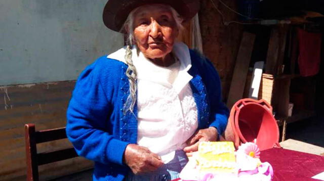 Abrahana Quispe con 107 años es la mujer más longeva de Huancayo 