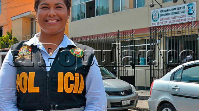 Suboficial PNP Rosa Yauris  es madre y combate a diario la criminalidad