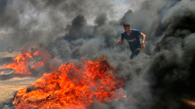 41 palestinos muertos y más de mil heridos en protesta (foto RT)