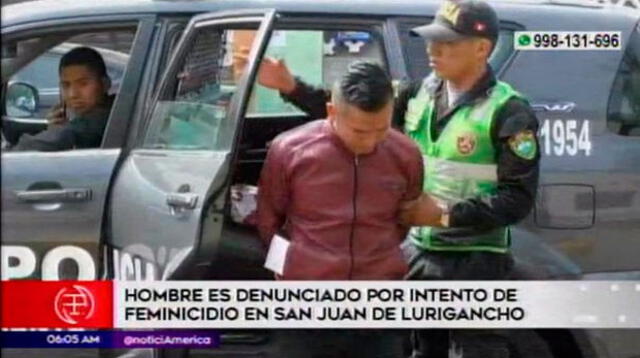 Ramón Quejana fue detenido por intento de feminicidio en SJL