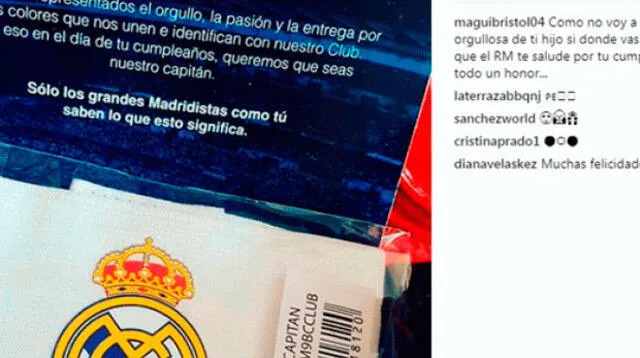 Benavente recibió regaló del Real Madrid por cumpleaños.