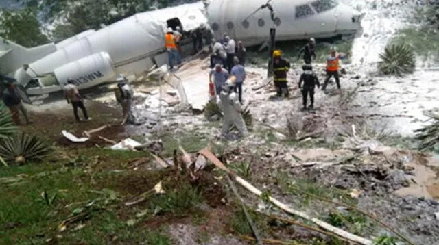 Avión proveniente de Estados Unidos se estrelló en pista de aterrizaje de Honduras 