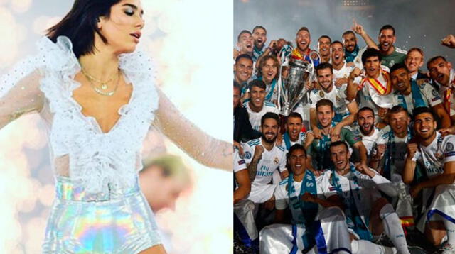 Dua Lipa celebró la Champions League con un jugador del Real Madrid 