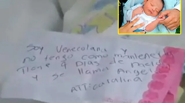 La triste nota que dejó una venezolana tras abandonar hija recién nacida