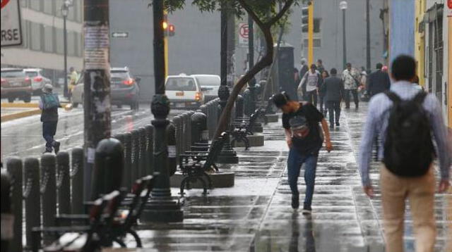 En Lima también habrán lloviznas informó el Senamhi