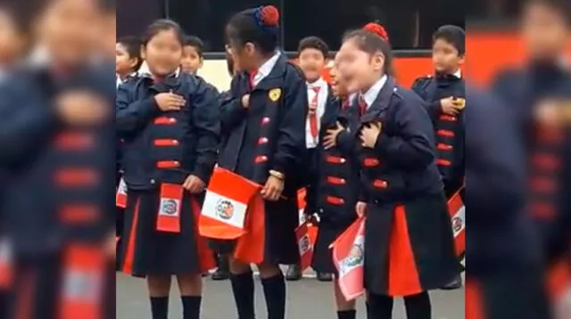Niña se vuelve viral con inusual forma de cantar el Himno Nacional
