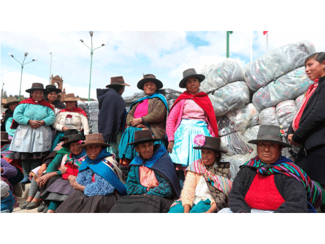 Ministerio llevó ayuda humanitaria para afectados por bajas temperaturas en Huancavelica