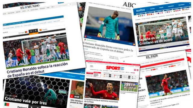 Las portadas en España se rinden al juego de Cristiano Ronaldo