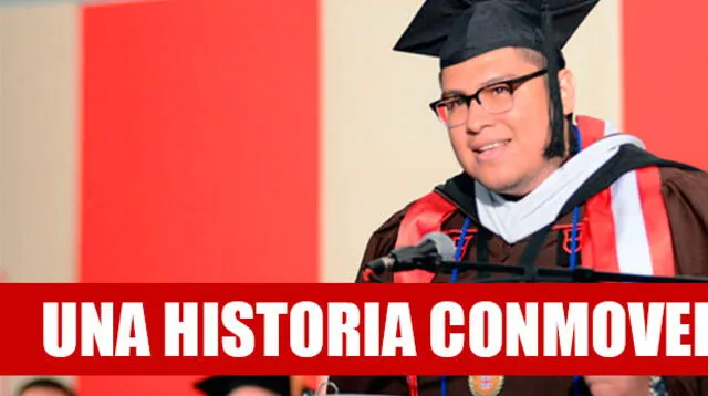 Peruano en Estados Unidos  se graduó en Universidad con sacrificio