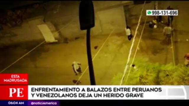 Venezolano herido de bala en pelea en San Martín de Porres