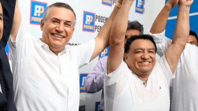 Daniel Urresti y José Luna en la presentación de la candidatura a Lima 