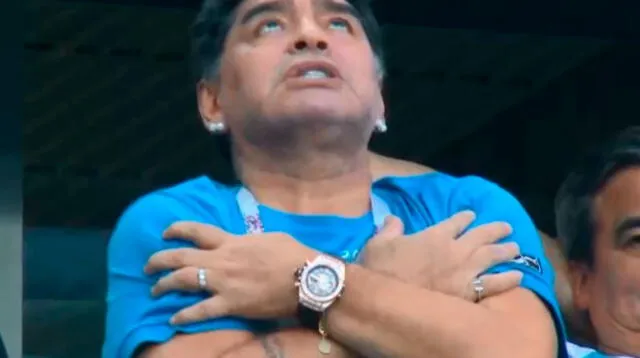 La sorprendente reacción de Maradona tras gol de Messi 
