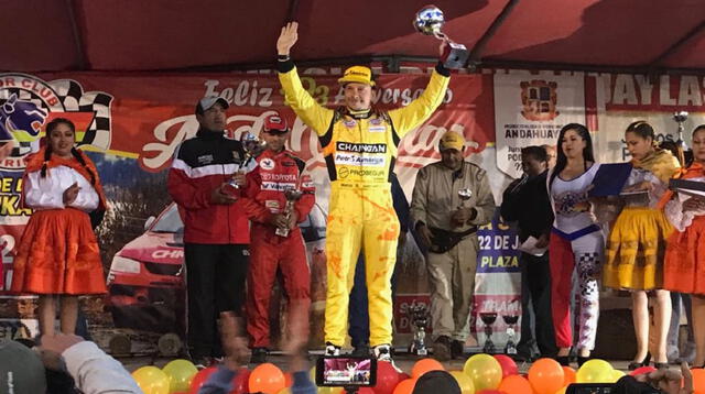Mario Hart ganó la cuarta fecha del Nacional de Rally. FOTO: Hans Firbas
