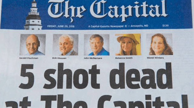 En su portada, el periódico publicó cinco fotografías de los trabajadores que fallecieron