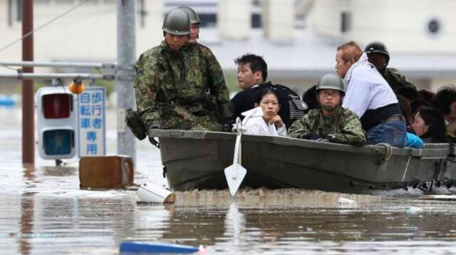 Socorristas han evacuado a 1,6 millones de personas por lluvias en Japón