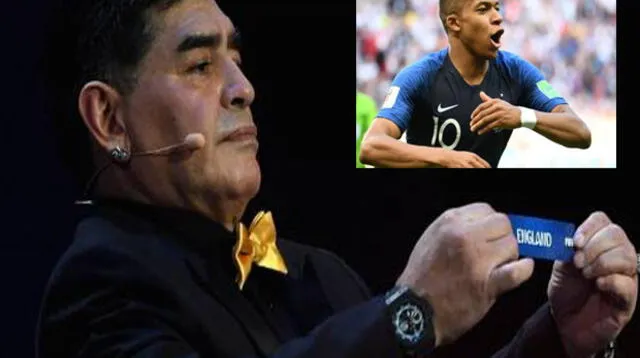 Diego Maradona elogió a Kilyan Mbappé 