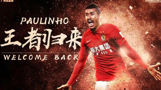 Paulinho jugará cuatro temporadas en China
