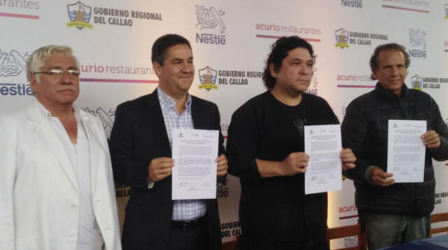 Gastón Acurio firmo convenio junto a empresa privada y el Gobierno Regional del Callao