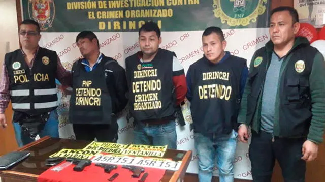 Los tres sujetos serían parte de banda criminal en Lima Norte