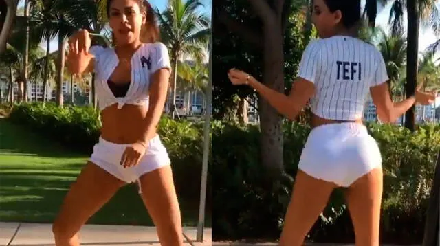 Stephanie Valenzuela baila sensual twerking en plena calle