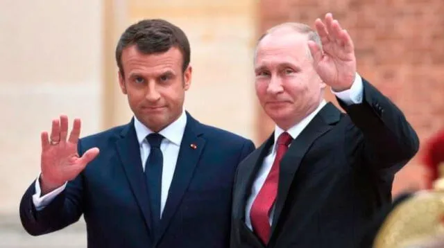 Macron felicitó a Putin por el Mundial de Rusia 2018