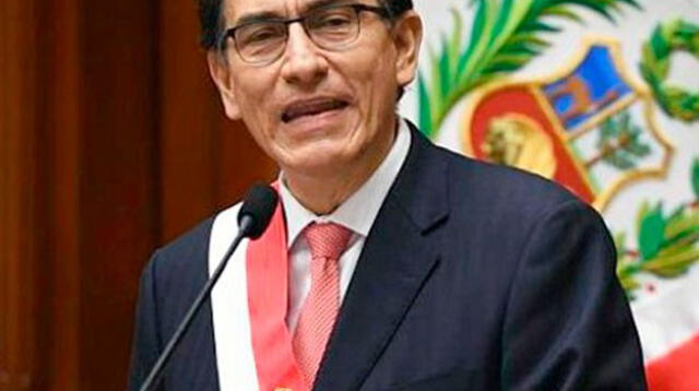 El presidente Martín Vizcarra
