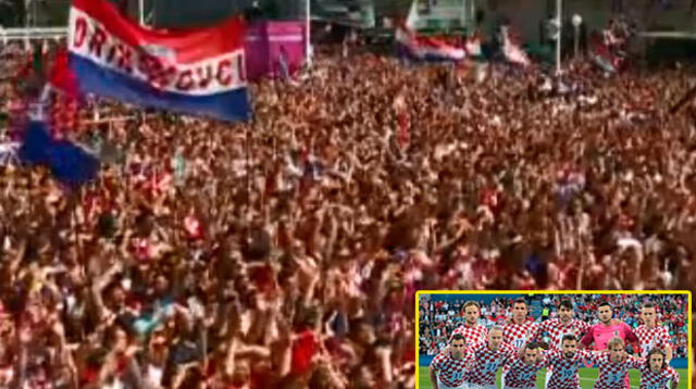 Croacia fue recibido por miles de personas tras quedar segundos en Rusia 2018 