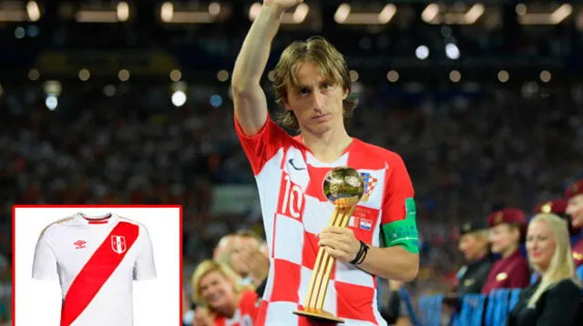 Luka Modric recibió camiseta de la selección peruana y sorprendió con confesión