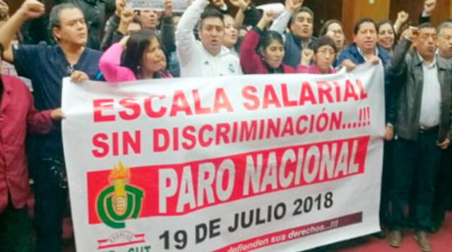 Paro de trabajadores de EsSalud este jueves 19 de julio