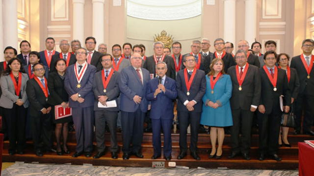 35 presidentes de las Cortes Superiores de todo el país se reunieron con el presidente del Poder Judicial Duberlí Rodríguez