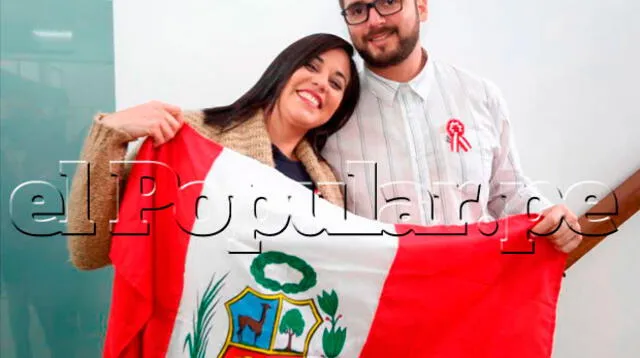La peruano-venezolana Irina Moreno y su esposo