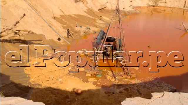 Destrucción por la minería ilegal en la Reserva de Tambopata