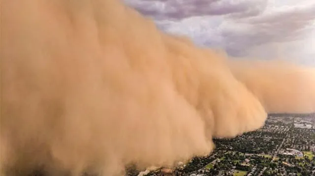 La gigantesca tormenta de arena que cubrió a la ciudad estadounidense de Phoenix