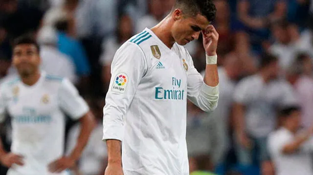 Cristiano Ronaldo vistiendo los colores del Real Madrid