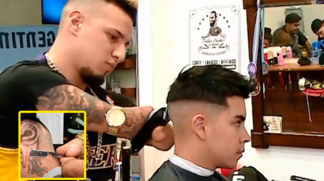 barbero sin manos es ejemplo de superación en Argentina