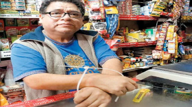 Ladrones se llevaron dinero y productos de bodega en Surco