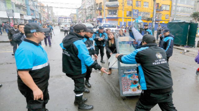 Se impidió el ingreso de los ambulantes a Gamarra