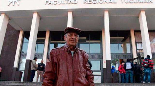 Serafín Mendizábal de 78 años se graduó de ingeniero
