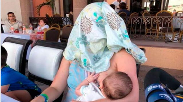 Ocurrente respuesta de mujer que daba de lactar a su hijo se viralizó en redes sociales