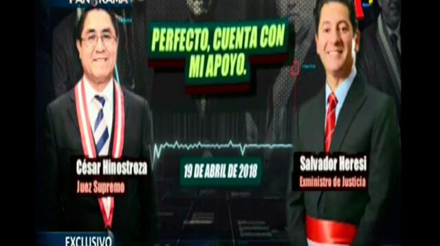 Nuevo audio entre Salvador Heresi y César Hinostroza