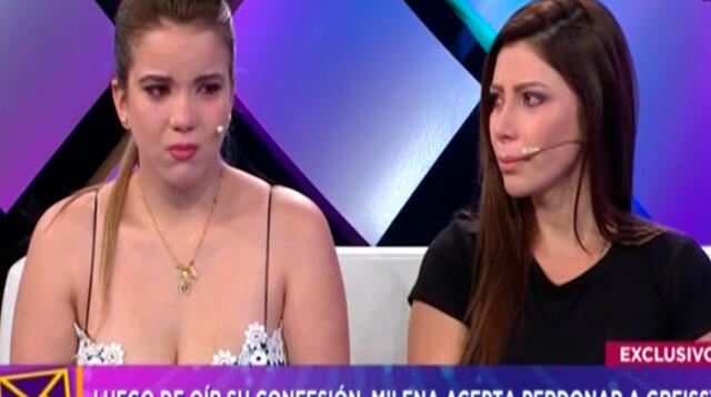 Milena Zárate perdona a Greysi Ulloa al oír todas sus confesiones [VIDEO] Fuente: Captura del programa de Latina