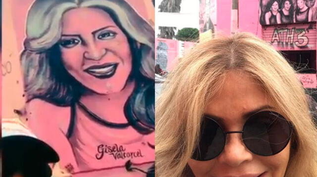 Gisela Valcárcel fue a conocer su mural en el Callao