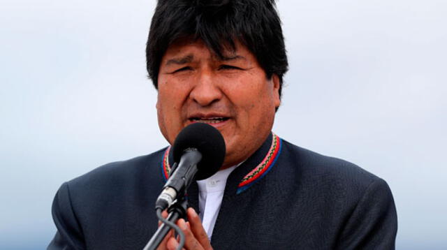 Evo Morales en acto público | Foto: La República