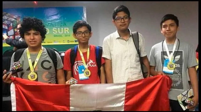 Escolares peruanos ganaron olimpiada de matemática en Brasil