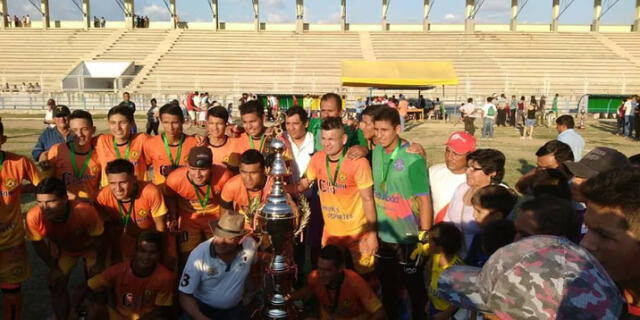 Bagua Grande goleó 5-0 al Alipio Ponce y se proclamó campeón Departamental de Amazonas.FOTO: Facebook Bagua Grande