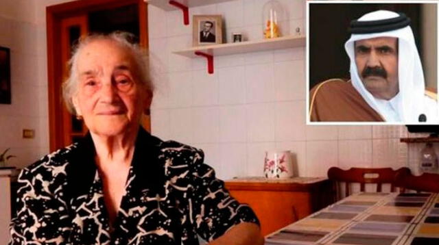 Abuela italiana recibió insólito regalo del jeque