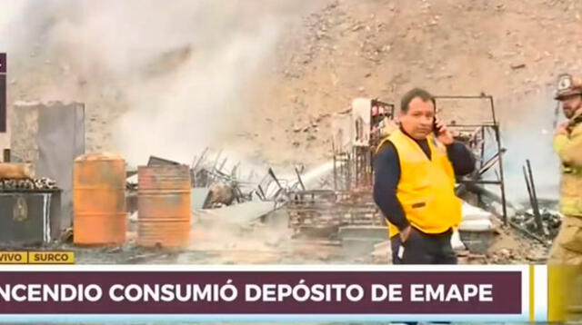 Incendio devoró almacén de Emape y fábrica en San Martín de Porres