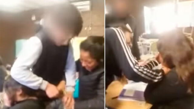 Compañeros de colegio hacen bullying a compañera y la hacen llorar