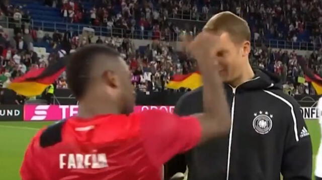 Jefferson Farfán y Manuel Neuer, ex compañeros en el Schalke 04 se reencontraron