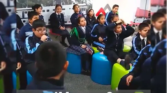 Escolares peruanos sorprenden con divertido saludo al estilo del 'Thali Challenge'